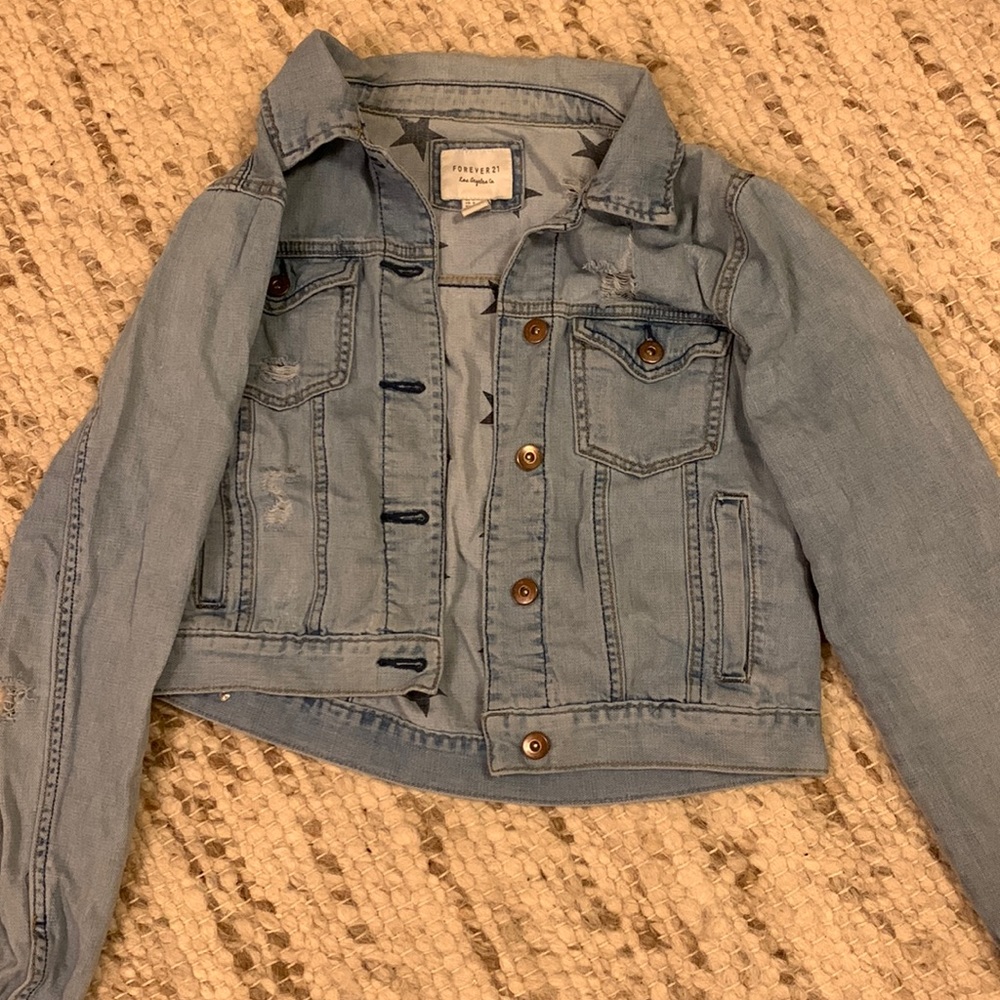 Distressed Denim Jacket